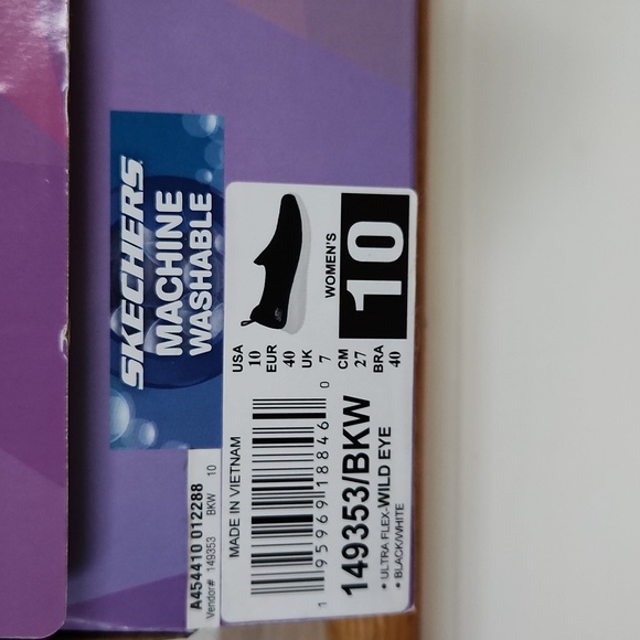 Skechers, Black Knit Slip-On Sneakers, Women's, Sz 10 - Picture 6 of 7